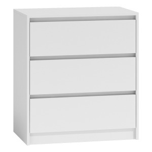 Drohmo K3 fiókos szekrény, 70x78x43 cm, fehér