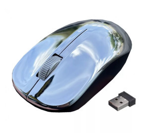 Vezeték nélküli optikai egér 33Q1, akkumulátor, 2.4GHz 1600dpi ezüst/Inox