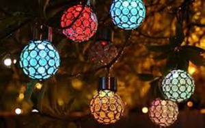 Solar garden light/Gömb akasztós lámpa