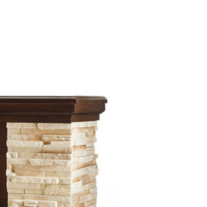 Kandallókészlet Rock barna & Cris, Art Flame, 903x980x300 mm, 1500 W