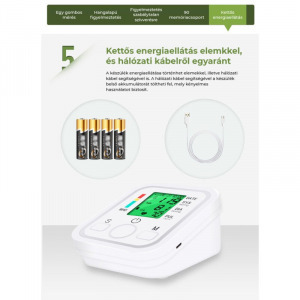 Elite felkaros digitális automata magyarul beszélő vérnyomásmérő WHO skálával