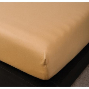 Sofy pamut gumis lepedő, 180x200 cm - világosbarna színben