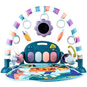 Zongorás játszószőnyeg, kék