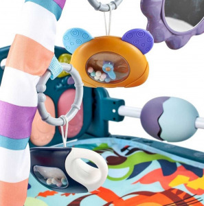 Zongorás játszószőnyeg, kék