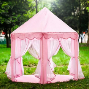 Mesebeli hercegnő kastély gyermek játszósátor, állómagasság 89cm