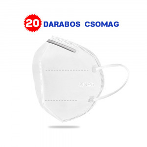 KN95 légzésvédő egészségügyi arcmaszk / szájmaszk - 20 darab