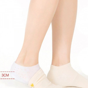 Szilikonos sarokemelő párna, sarokemelő 3 cm-es fehér