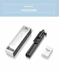 Bluetooth szelfibot tripod funkcióval, távirányítóval 18.5cm-68cm, fekete