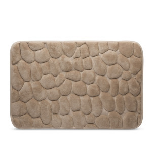 Fürdőszobai kilépőszőnyeg, világosbarna