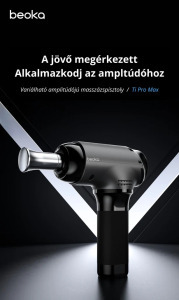 Beoka Ti Pro Max masszázspisztoly bluetooth funkcióval