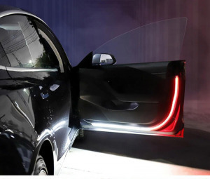 Műszerfal LED csík, autós dekor szalag sárga