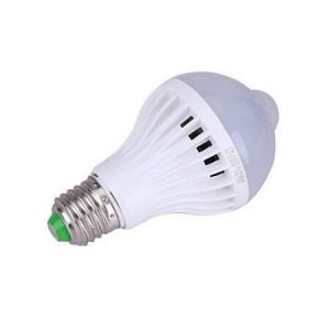 Mozgásérzékelős 9 w-tos led izzó - E27 foglalattal - MS-635