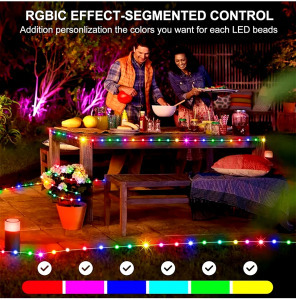 Bluetooth Dreamcolor LED fényfüzér - Karácsonyi és Party dekoráció - 10 méter 247