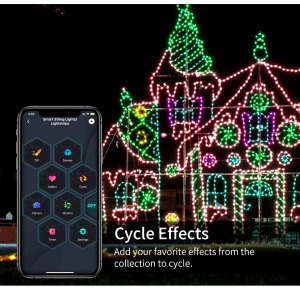 Bluetooth Dreamcolor LED fényfüzér - Karácsonyi és Party dekoráció - 10 méter 247