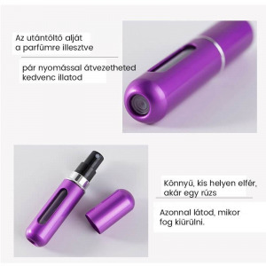 Utántölthető parfümszóró - Ezüst