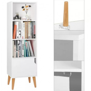 Könyvespolc 40x120x30cm - fehér