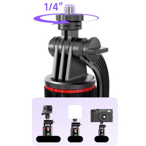 Mobiltelefon képstabilizátor, AI követés,1 axis gimbal, tripod/szelfibot