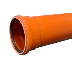 Csatornacső tokos 125cm/1m