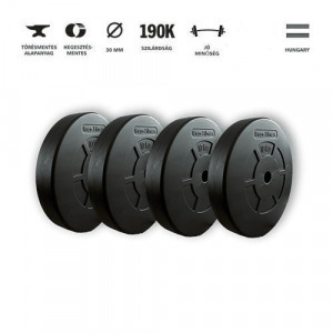 GazoFitness súlytárcsa 4×10 Kg( Össz: 40kg)
