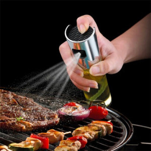 Olaj és ecet permetező spray - rozsdamentes acél, üveg - 100ml (56287)