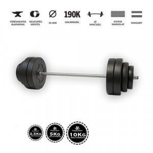 GazoFitness egyenes rudas súlyzó 57 Kg