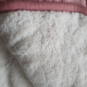 Luxus 2 rétegű ágytakaró/pléd 150x200cm - korall - MS-944