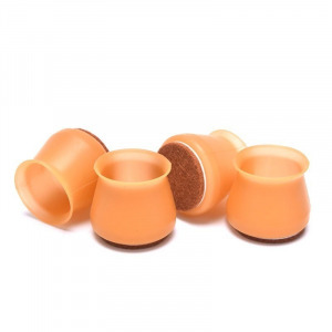 4db Szilikon bútor láb védő barna