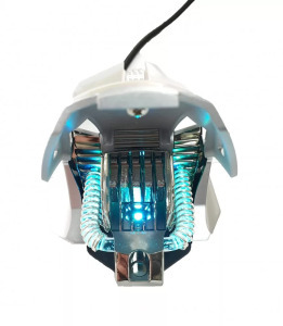 Vezetékes Gaming egér GM98, 7200dpi, RGB világítás, ezüst