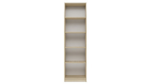 Odell R50 polcos szekrény, könyvtartó, 50x181x30 cm, sonoma