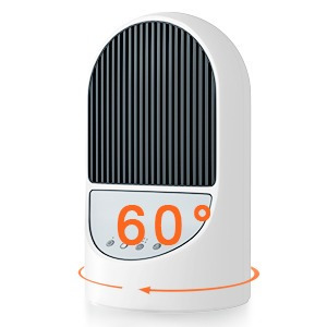 Talmage hordozható elektromos hősugárzó - 1200 W, 60°-os forgás