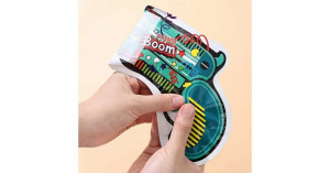 10db-os konfetti kilövő pisztoly készlet, színes csillogó konfettivel