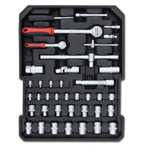 187 részes barkácskészlet gurulós bőröndben