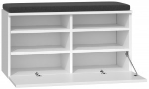 Drohmo Riva cipősszekrény, 85x46x35 cm, fehér