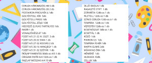 Iskolakezdési csomag 4. osztályos tanulók részére