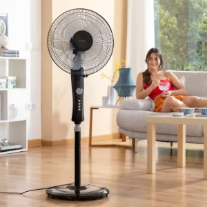 InnovaGoods - fekete álló ventilátor, 45 W