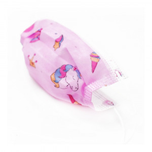 10 darabos gyermekszájmaszk csomag vidám mintákkal - háromrétegű