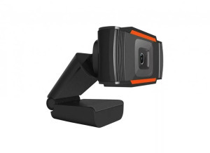 Digitális webkamera kameratartóval, Z06 FullHD 1080p fekete-narancssárga