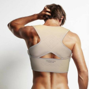 Monlové tartásjavító hátpánt - L/XL-es méretben bézs színben