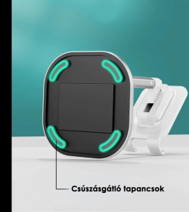 Asztali telefontartó állvány - fehér