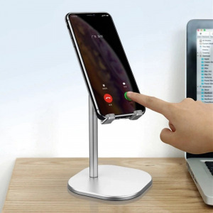 Asztali telefontartó állvány - fehér