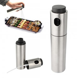 Olajspray rozsdamentes palackban, 135 ml, fém