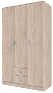 Odell ROMANA 120 gardróbszekrény, 120x205x52 cm, sonoma
