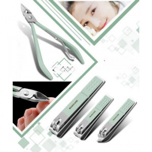 Manikűr és pedikűr készlet (16 db) menta zöld