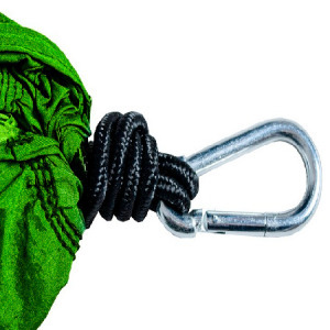 Nagyméretű függőágy - Szürke/zöld - 260x140 cm - MS-499