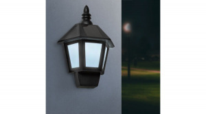 2 az 1-ben szolár fali lámpa, lánghatással, hidegfehér LED-del