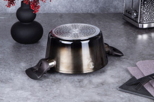 Berlinger Haus Metallic Line Shiny Black Edition lábas fedővel (2,5 L)