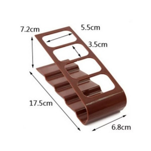 Asztali távirányító tartó állvány, távirányító rendszerező - barna - MS-938