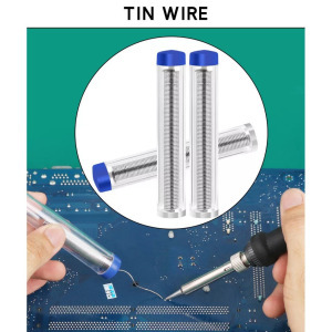 Forrasztópáka készlet, 60W, 200-450°C, páka, tartó, 15db-os készlet, táska