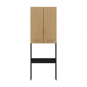 Riano MIX Pola DD fürdőszoba szekrény, 64x180x30 cm, antracit-tölgy