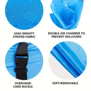 Felfújható pihenőszék, matrac kék